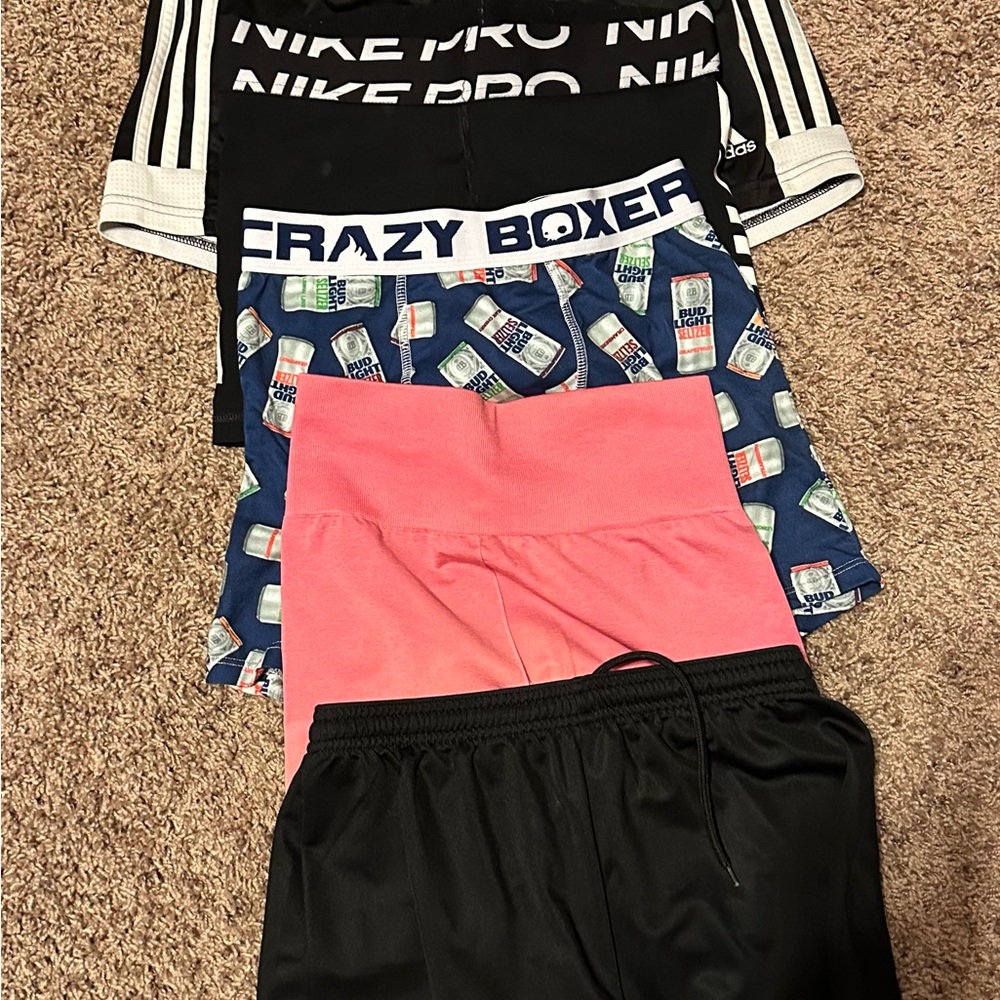 Nike and Adidas Shorts Set